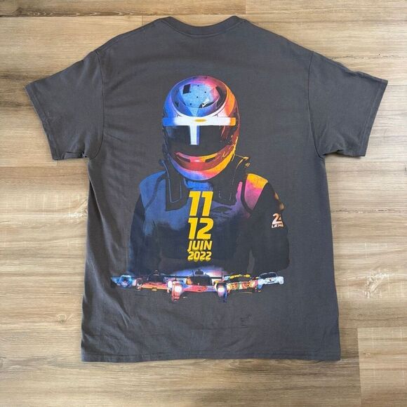 24 Hours Of Le Mans 2022 Official Product Racing Gray Shirt Mens Size Large - Picture 1 of 4